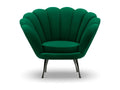 Green Velvet Accent Chair, 98 x 78 x 76 cm