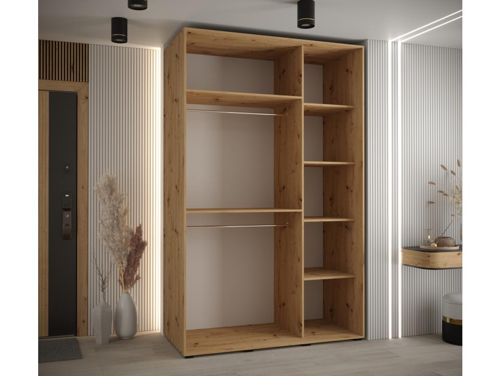 Black Wardrobe, 150 x 60 x 235.2 cm