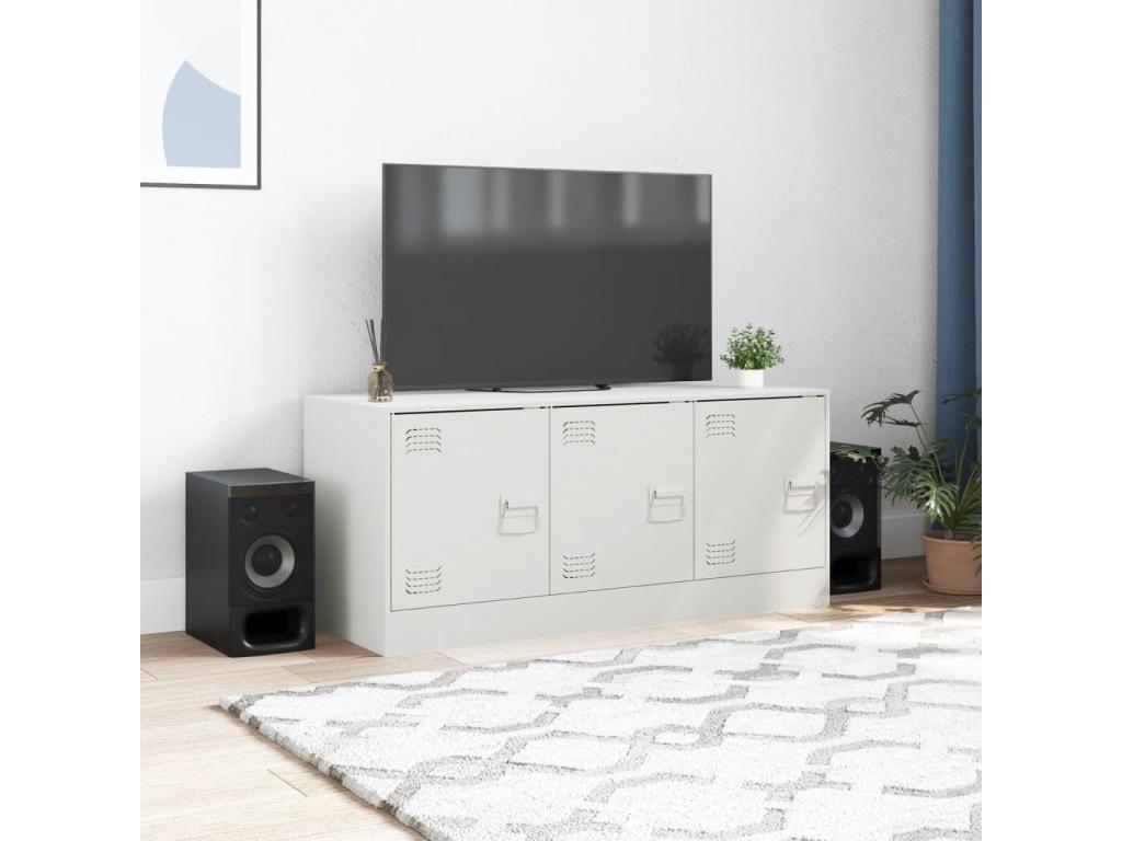 White TV Stand, 99 x 39 x 44 cm