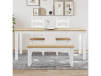 White Solid Wood Dining Table, 180 x 90 x 75 cm