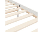 White Solid Wood Bed Frame, 200 x 200 cm