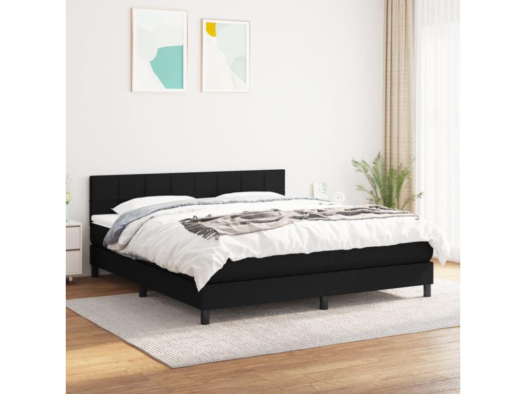 Black Fabric Mattress, 180 x 200 cm - dlz1766456672010