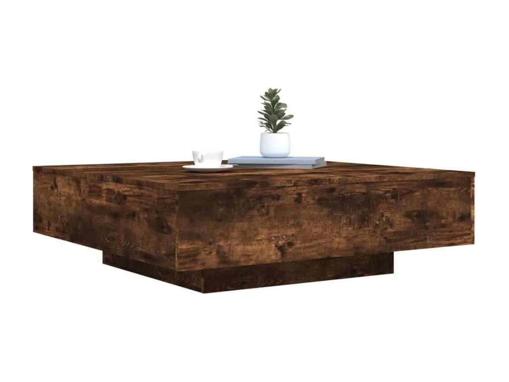 Natural Engineered Wood Coffee Table, 100 x 100 x 31 cm