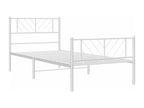 White Metal Bed Frame, 80 x 200 cm
