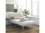 White Metal Bed Frame, 100 x 200 cm