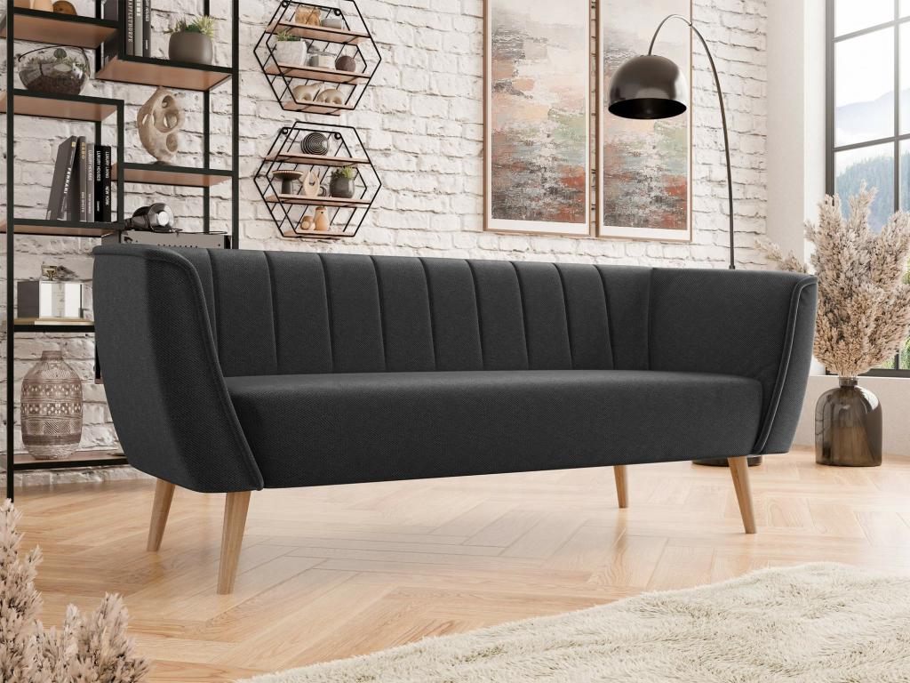 Black Sofa, 182 x 74 x 75 cm
