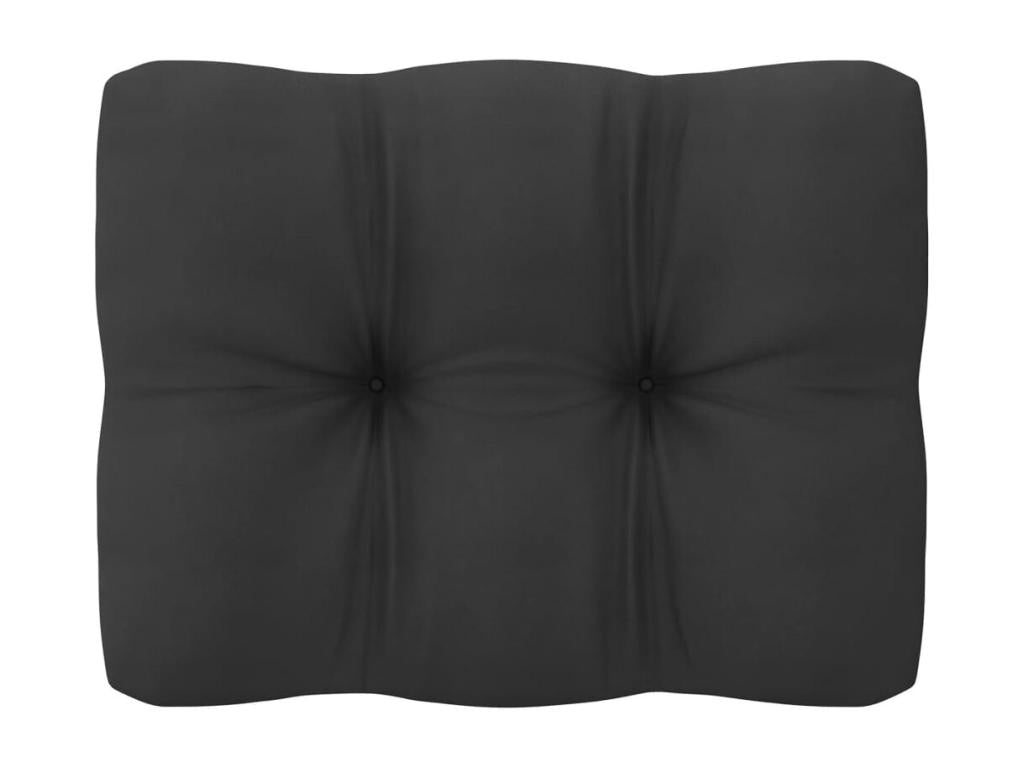 Black Pine Wood Outdoor Furniture Set