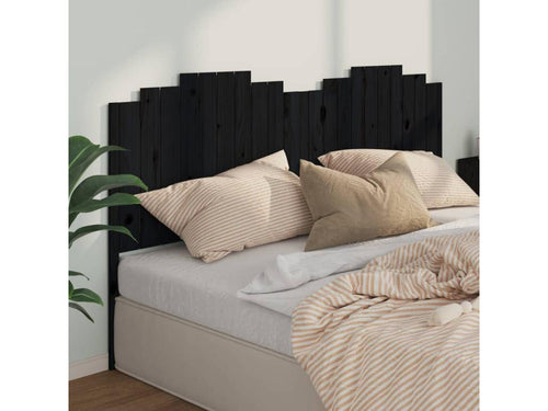 Black Solid Wood Home Furniture, 206 x 4 x 110 cm