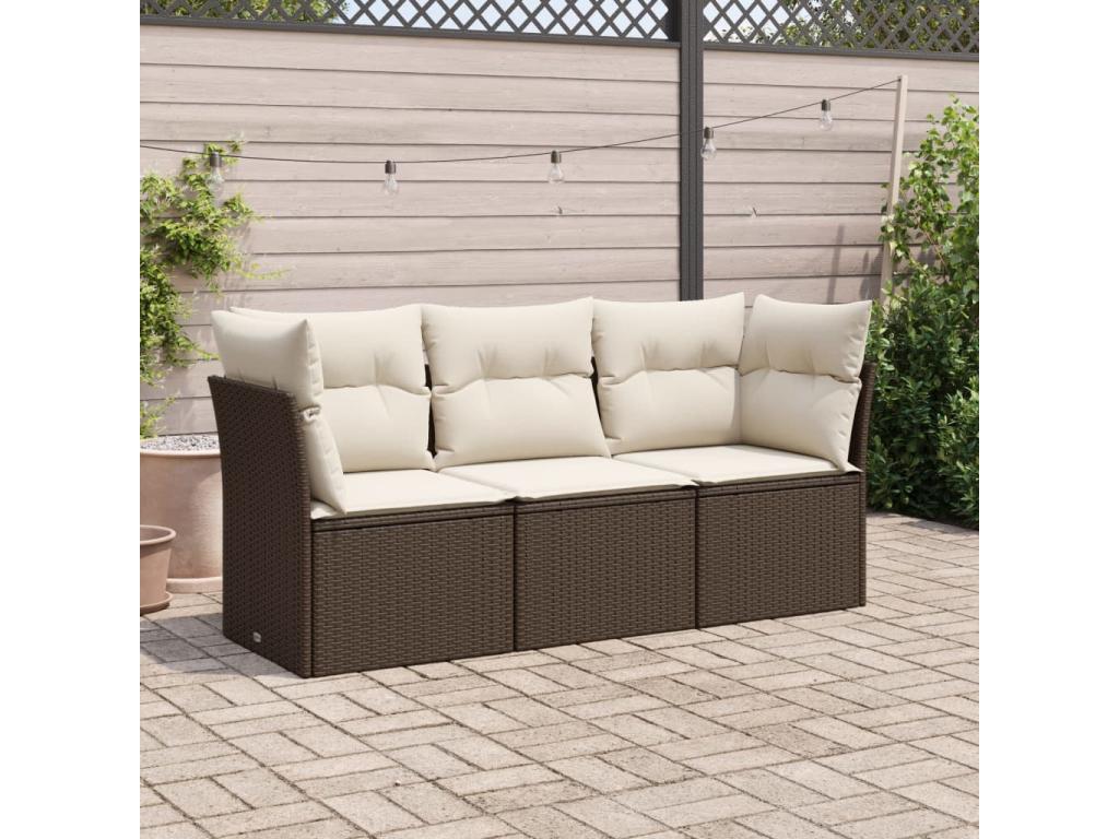 Brown Woven Resin Wicker Outdoor Furniture Set - dlz1766456948565