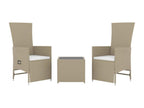 Beige Outdoor Furniture Set
