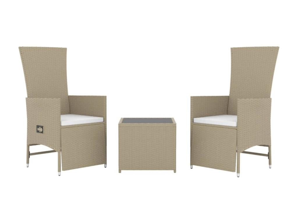 Beige Outdoor Furniture Set