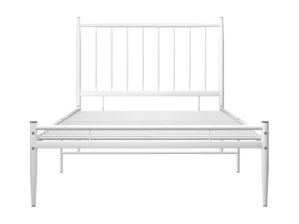 White Metal Bed Frame, 100 x 200 cm