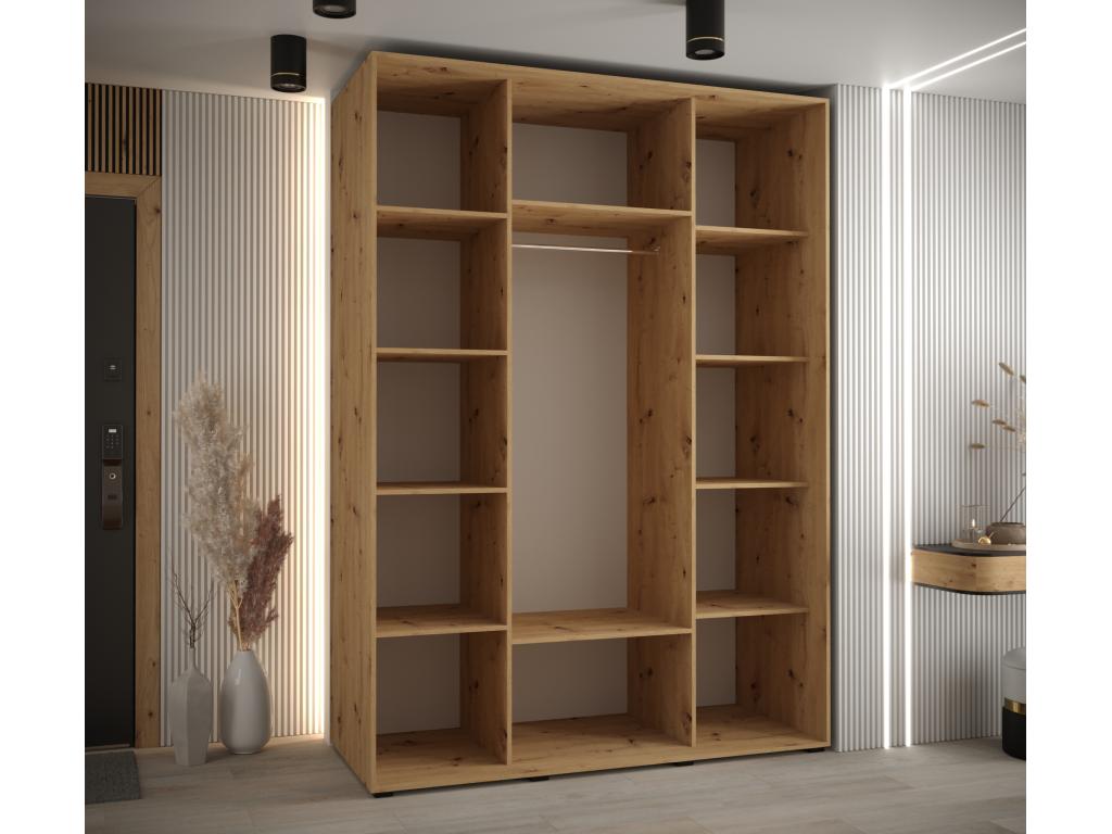 Black Wardrobe, 160 x 60 x 235.2 cm