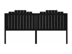 Black Solid Wood Home Furniture, 206 x 4 x 110 cm