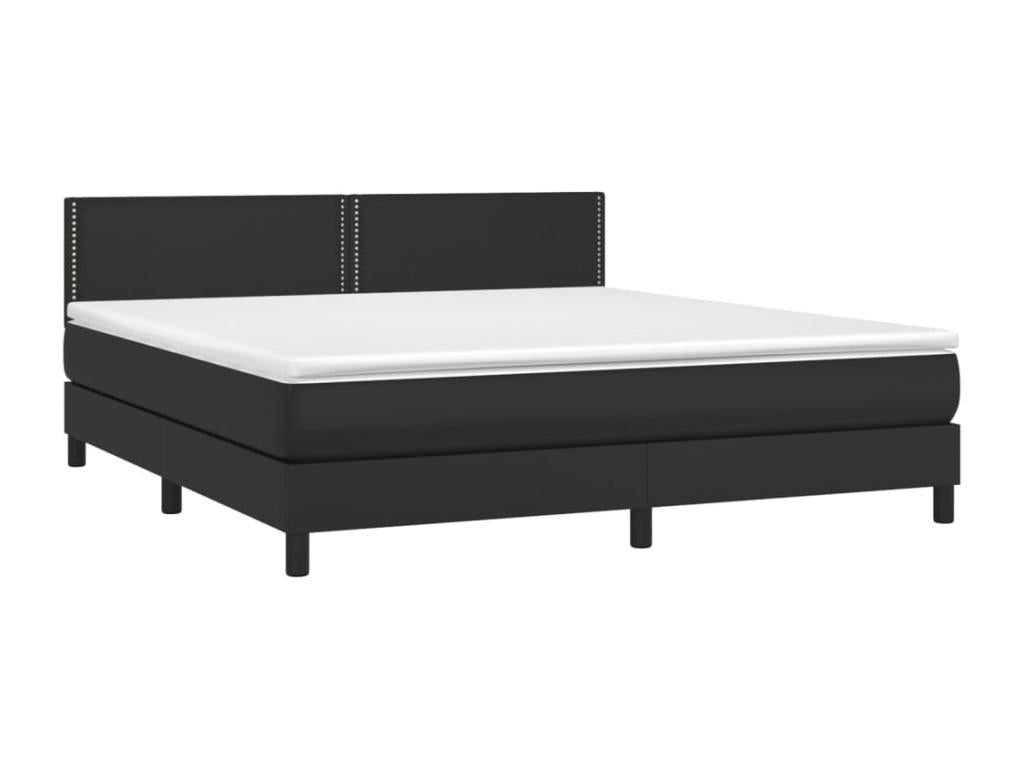 Black Faux Leather Mattress, 180 x 200 cm