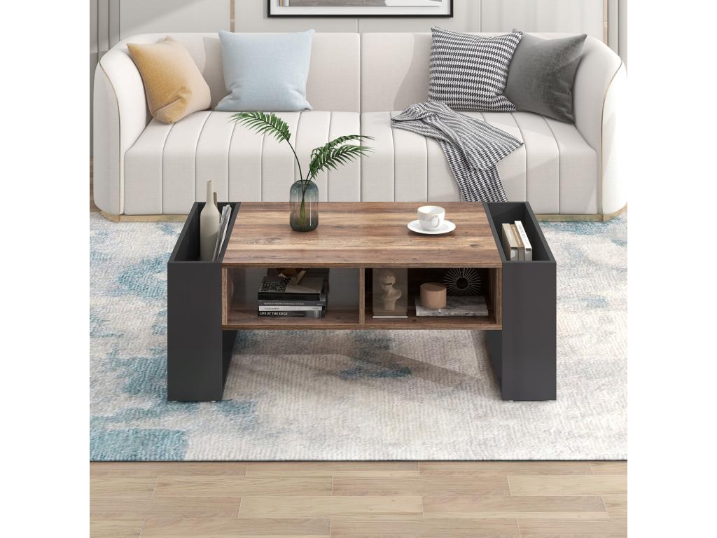 Black Coffee Table, 106.4 x 40 x 60 cm