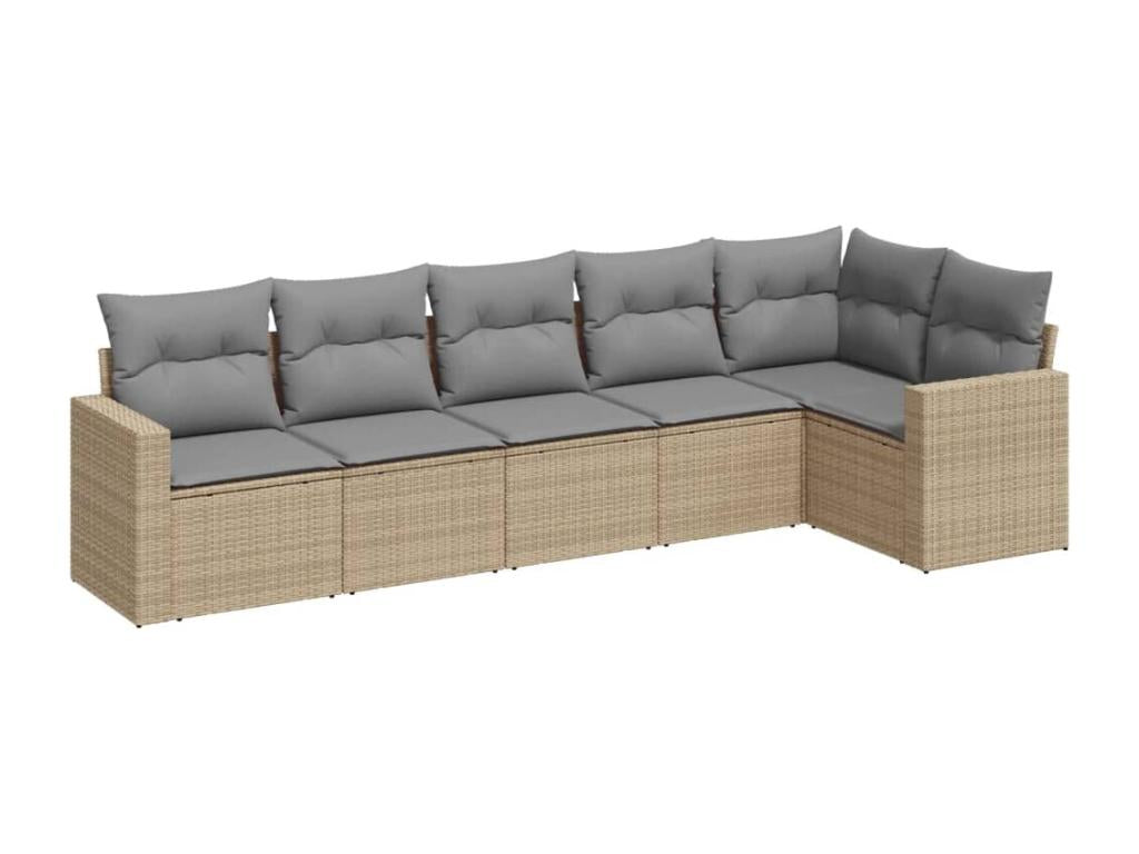 Beige Woven Resin Wicker Outdoor Furniture Set - dlz1766456885439