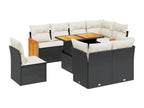 Black Woven Resin Wicker Outdoor Furniture Set - dlz1766457018073