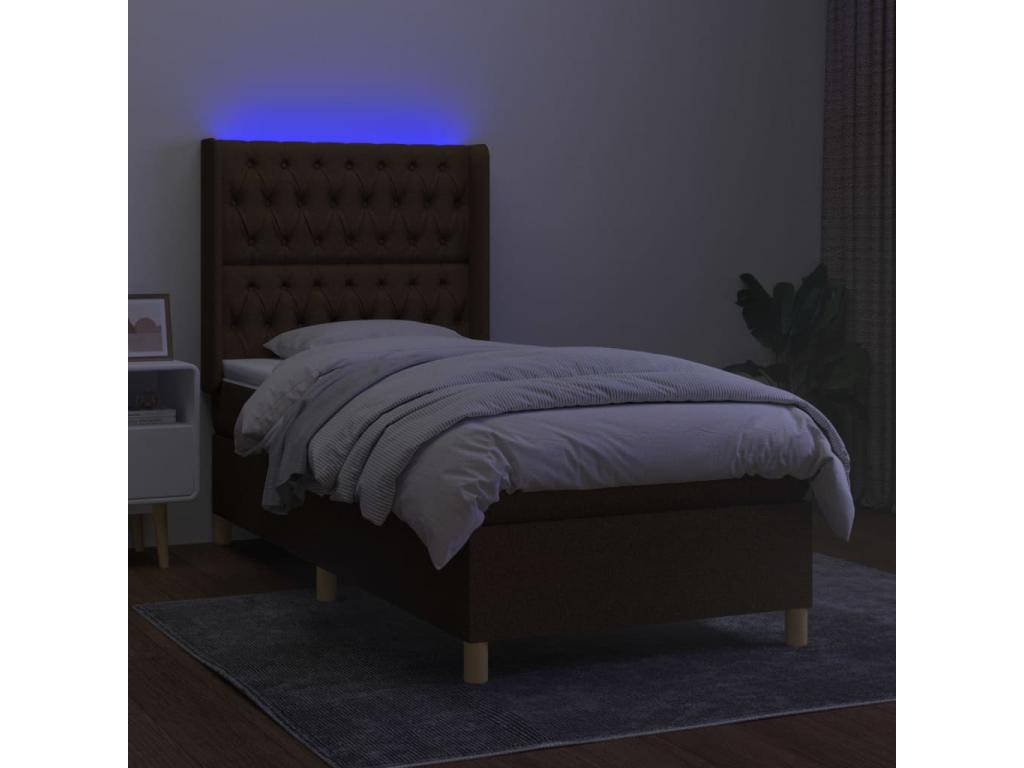Brown Fabric Mattress, 100 x 200 cm