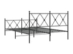 Black Metal Bed Frame, 137 x 190 cm