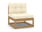 Brown Pine Wood Outdoor Furniture Set - dlz1766457024873
