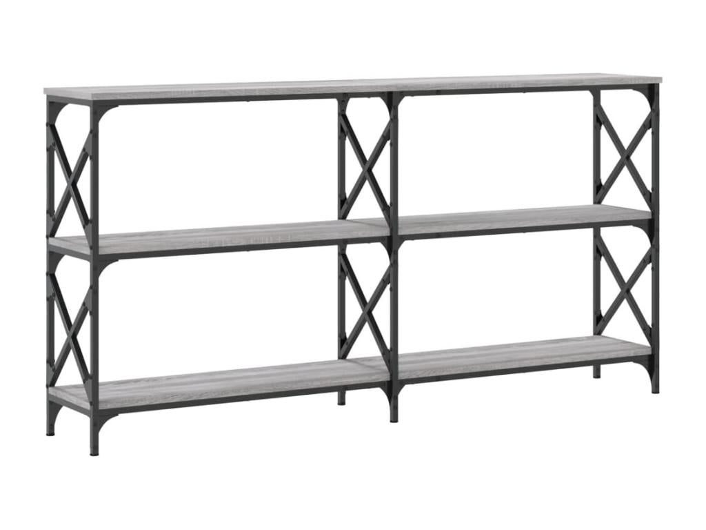 Gray Engineered Wood Table, 200 x 28 x 80.5 cm