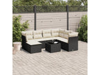 Black Woven Resin Wicker Outdoor Furniture Set