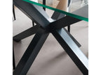 Anthracite Metal Dining Table, 160 x 75 cm