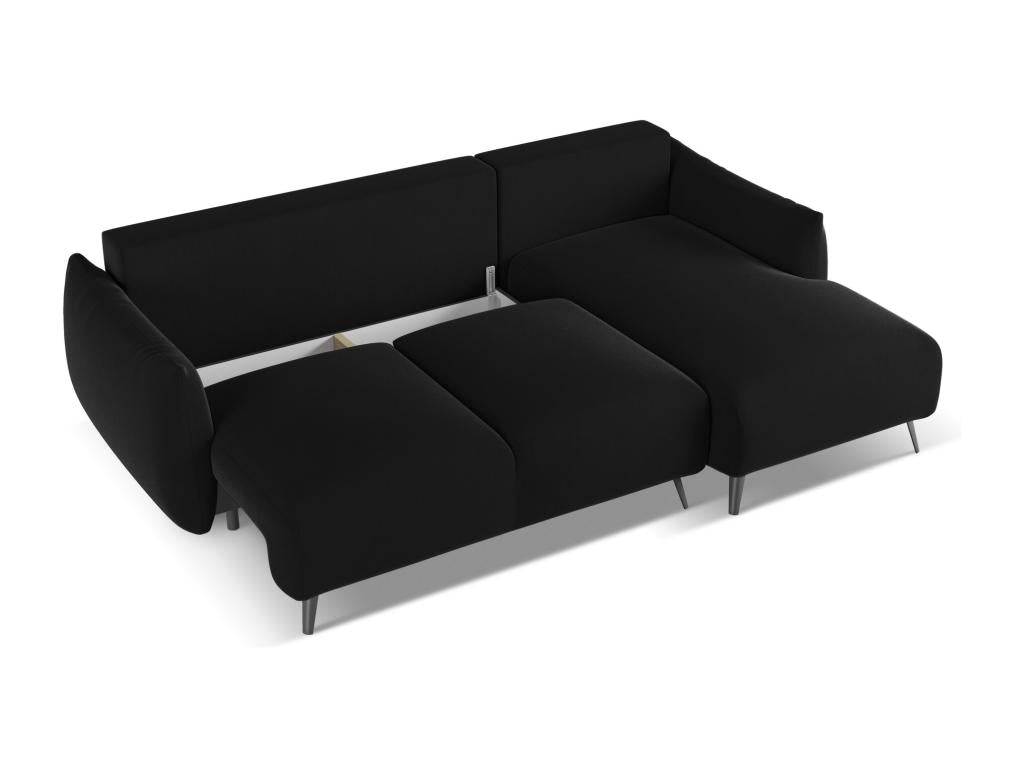 Black Velvet Sofa Bed