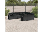 Black Woven Resin Wicker Outdoor Furniture Set - dlz1766456612719