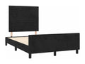 Black Velvet Bed Frame, 120 x 190 cm