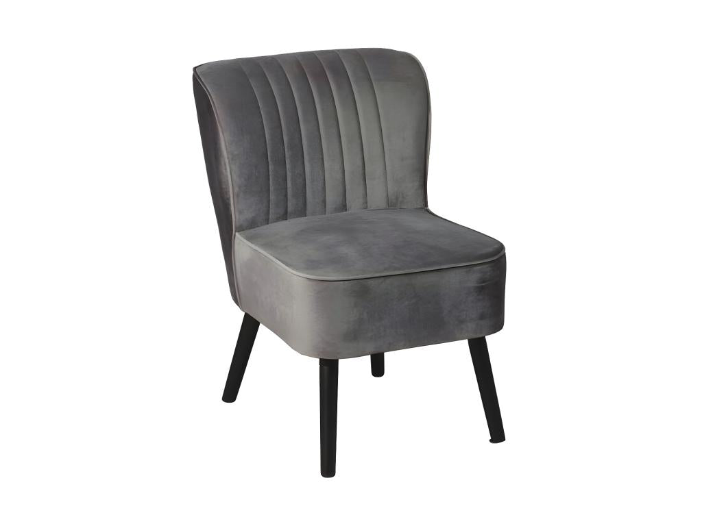 Gray Fabric Accent Chair