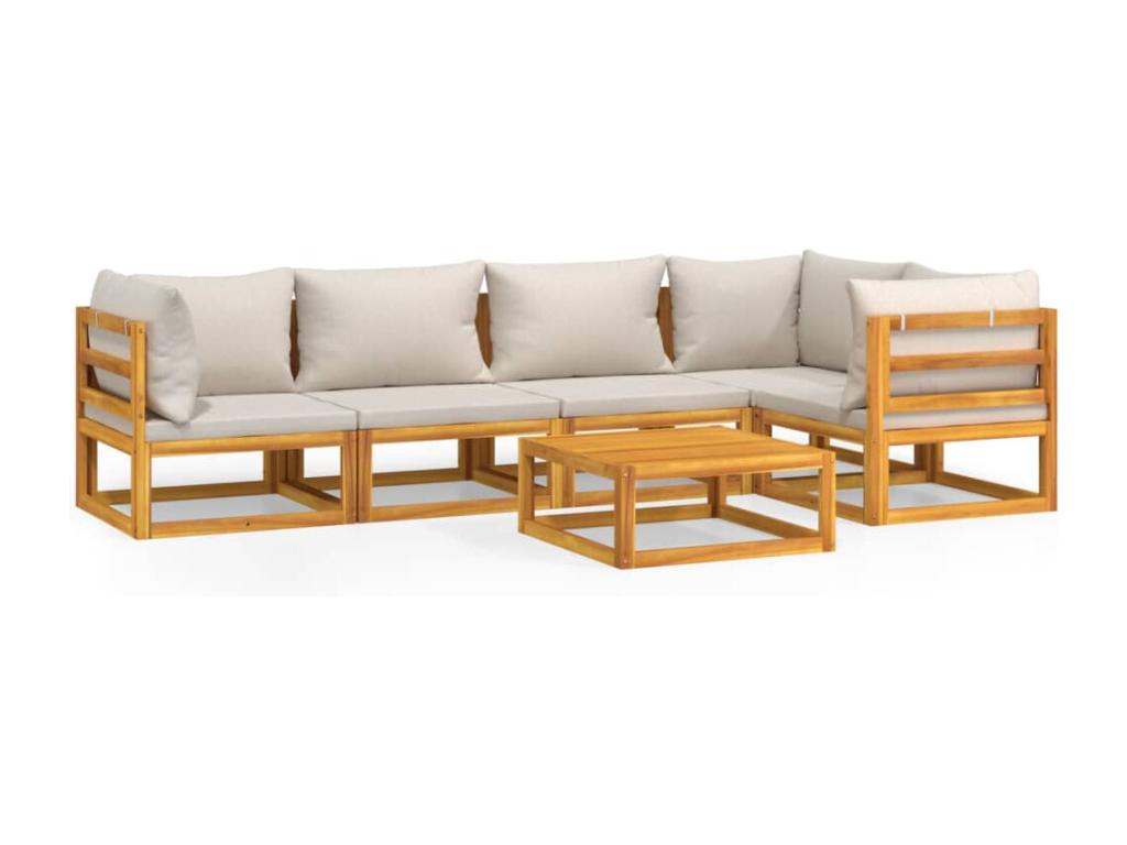 Brown Solid Wood Outdoor Furniture Set - dlz1766457023290