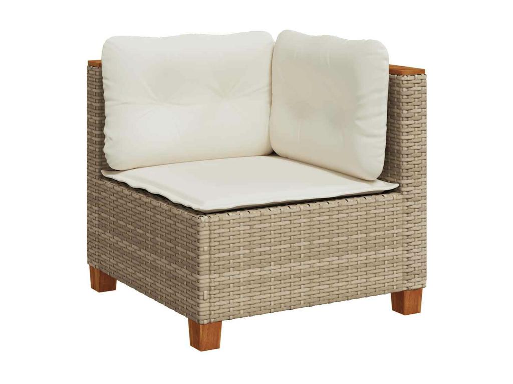 Beige Woven Resin Wicker Outdoor Furniture Set - dlz1766456450360