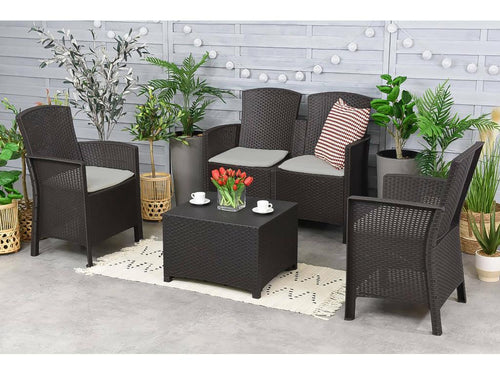 Anthracite Outdoor Furniture Set
