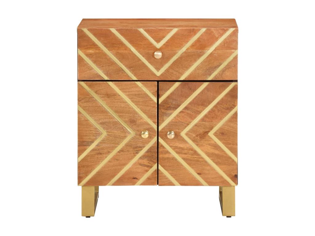 Brown Table, 50 x 33 x 60 cm