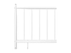 White Metal Bed Frame, 100 x 200 cm