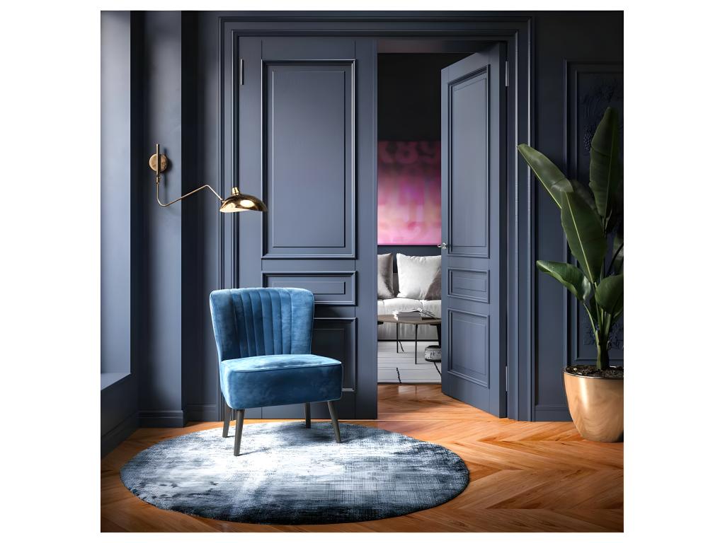 Gray Fabric Accent Chair