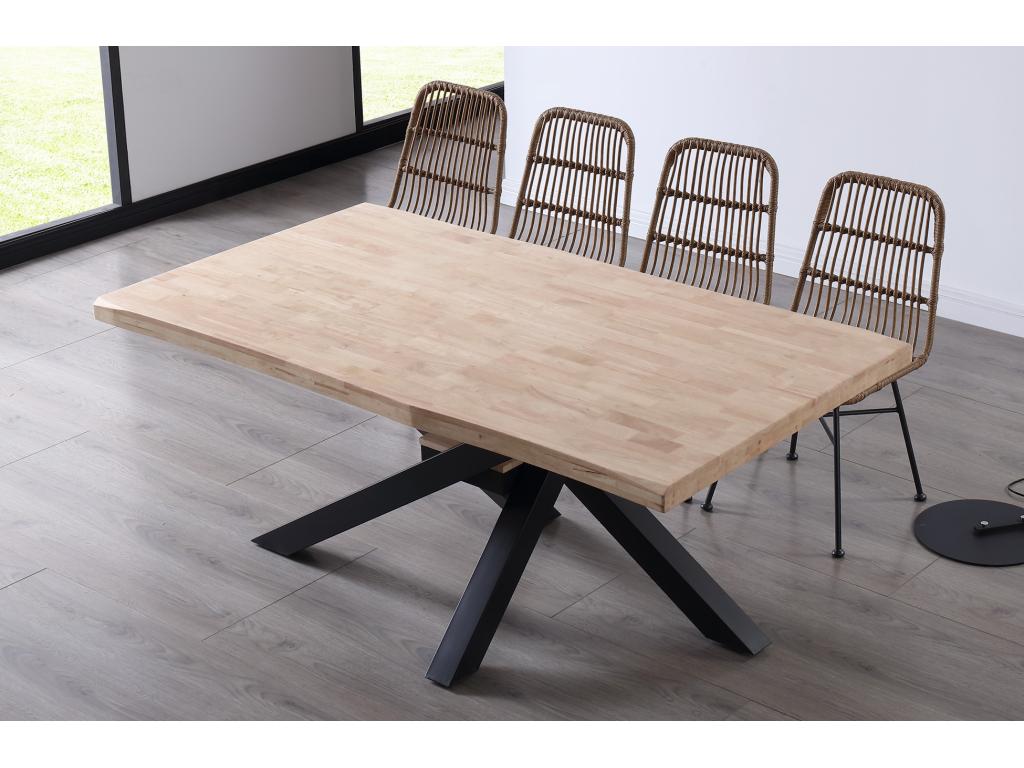 Natural Oak Wood Dining Table