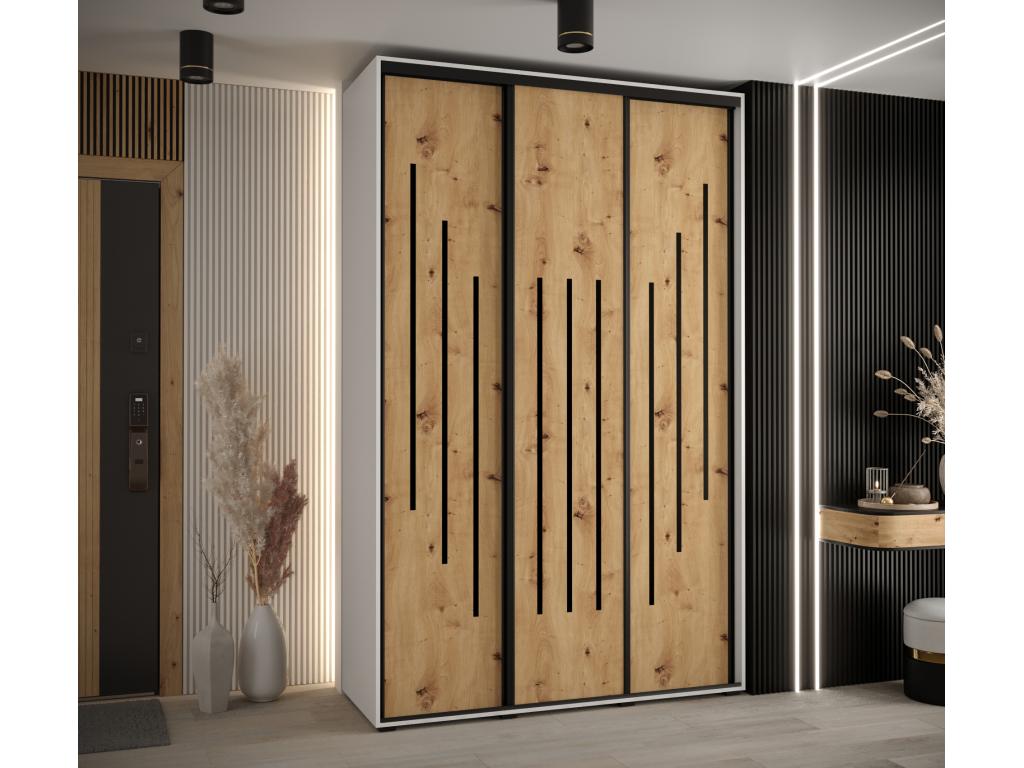 Black Wardrobe, 150 x 60 x 235.2 cm - dlz1766456382416