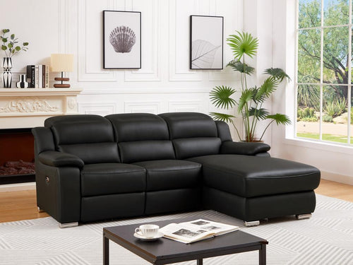 Black Leather Sofa