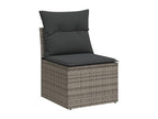 Gray Woven Resin Wicker Outdoor Furniture Set - dlz1766456895286