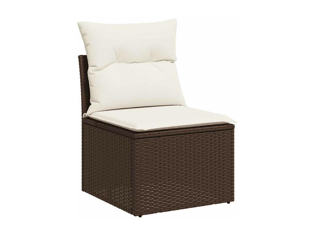 Brown Woven Resin Wicker Outdoor Furniture Set
