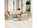 Beige Woven Resin Wicker Outdoor Furniture Set - dlz1766456691251