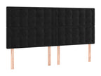 Black Velvet Home Furniture, 180 x 5 x 118 cm