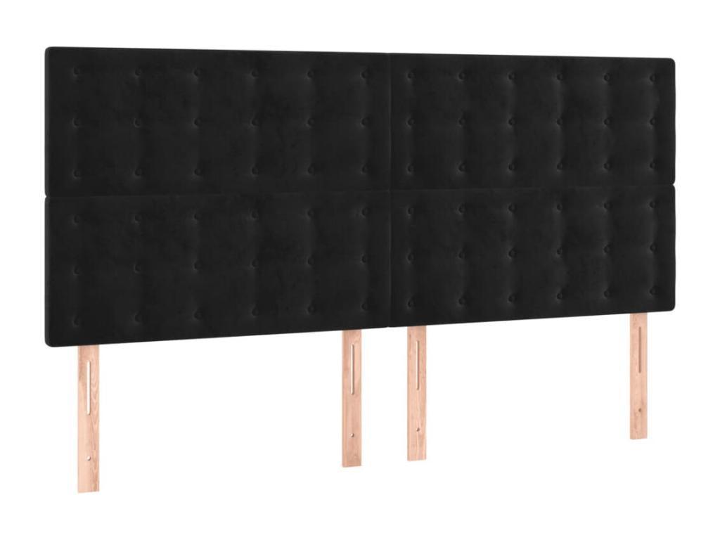 Black Velvet Home Furniture, 180 x 5 x 118 cm