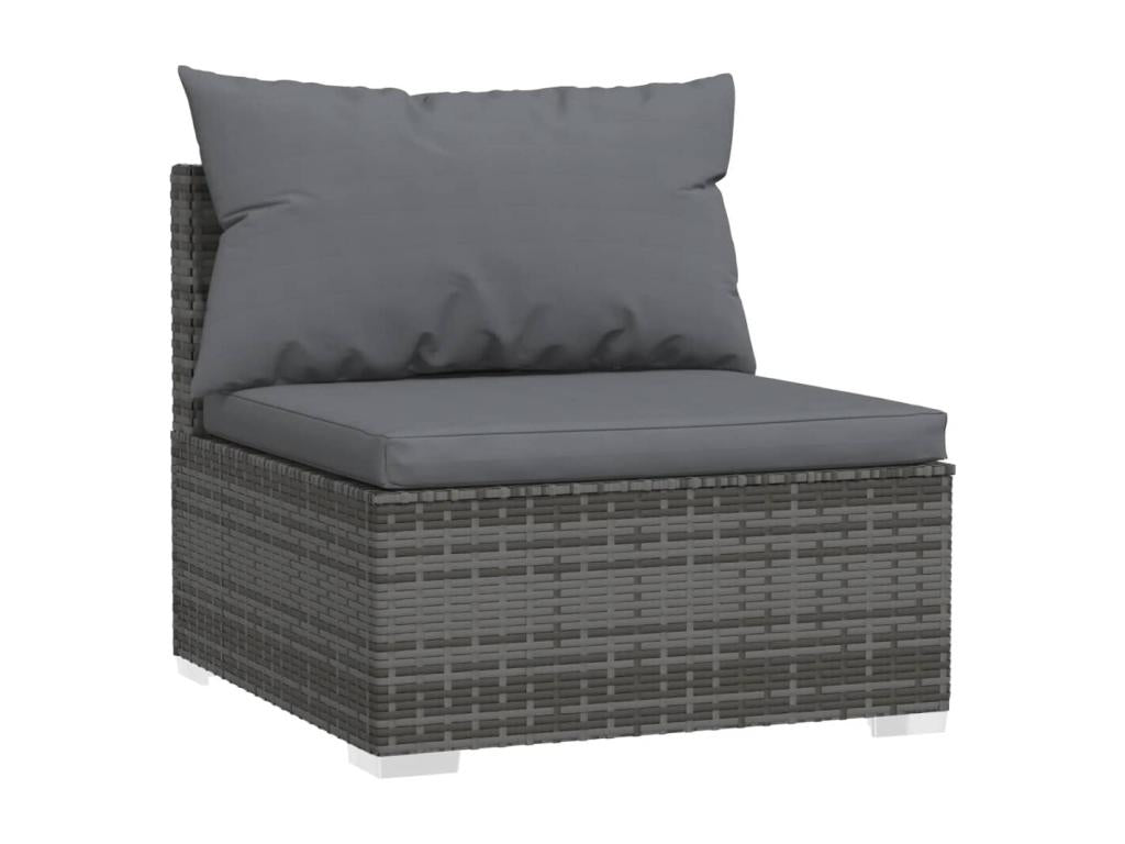 Gray Woven Resin Wicker Outdoor Furniture Set - dlz1766456719818