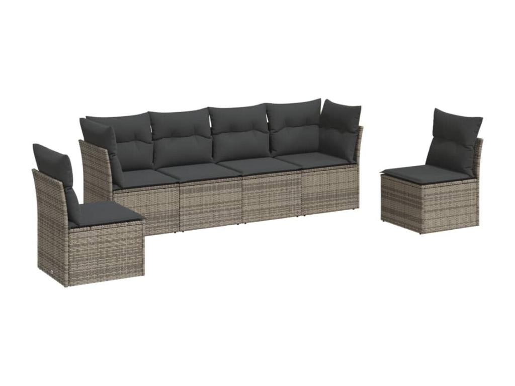 Gray Woven Resin Wicker Outdoor Furniture Set