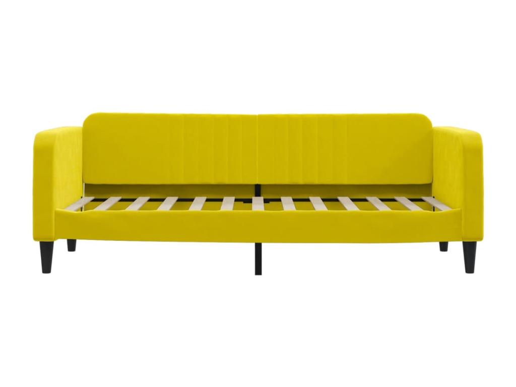 Yellow Velvet Mattress, 80 x 200 cm