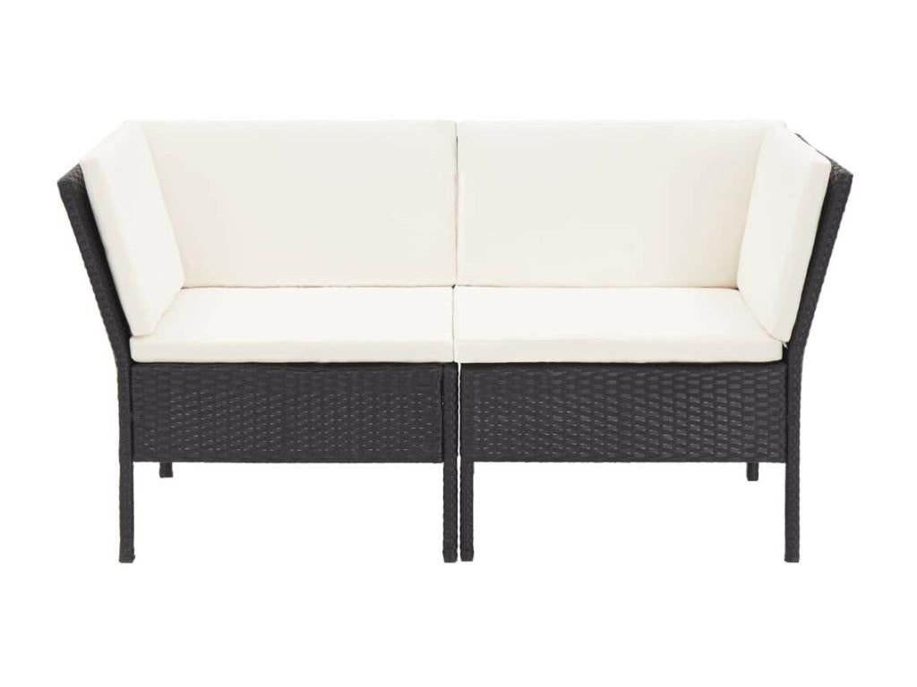 Black Woven Resin Wicker Outdoor Furniture Set - dlz1766456763316